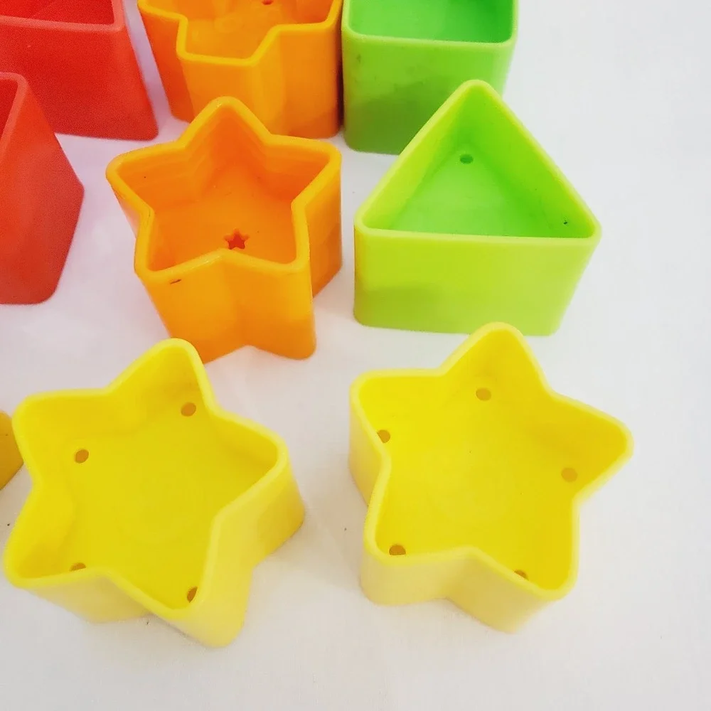 12 Pc Fisher Price Replacement Shape Sorter First Blocks